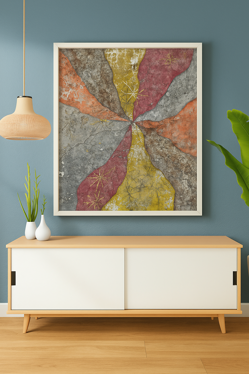 Luminous Gold – abstract oil painting